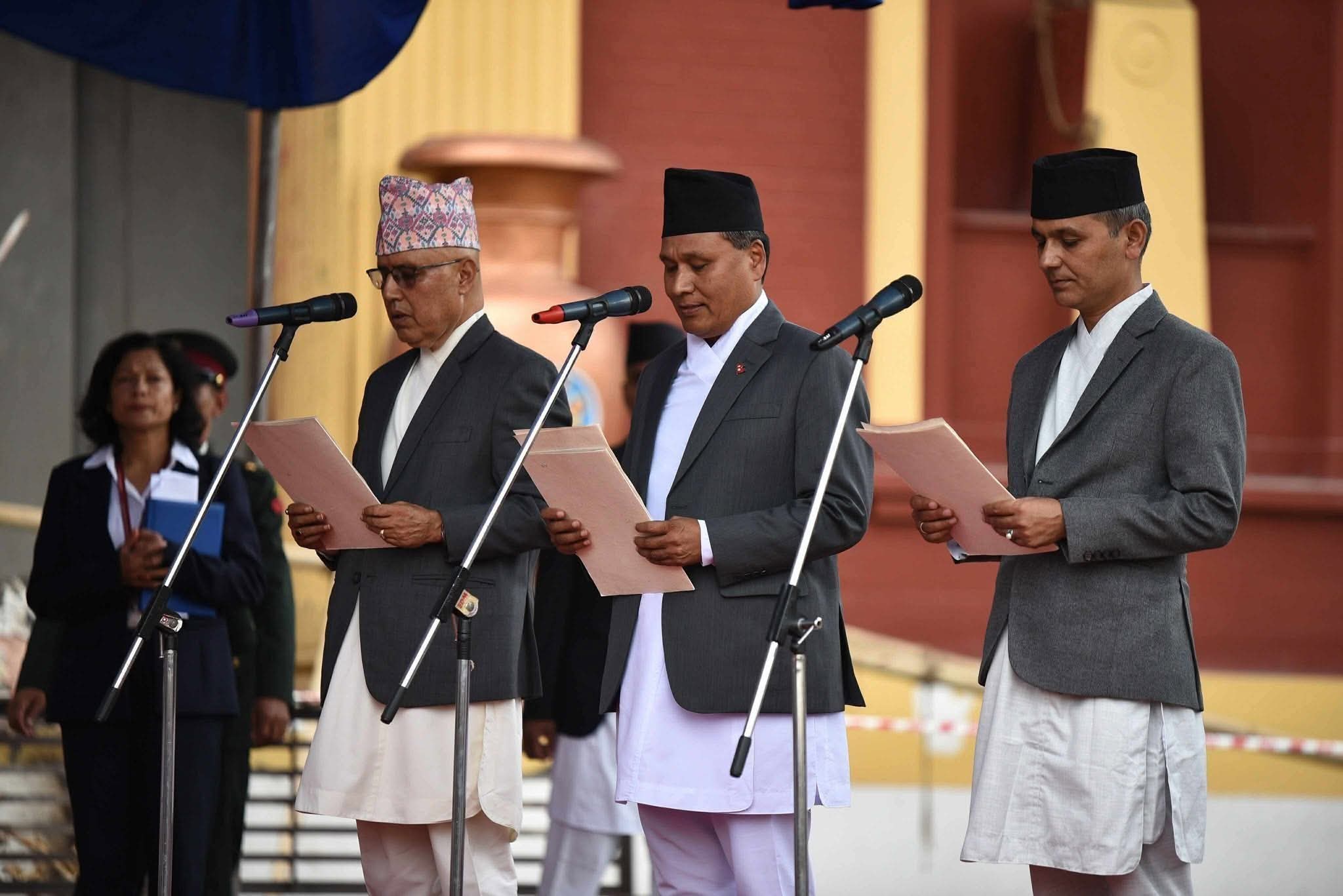 क्याविनेटमा वामपन्थी बाहुल्य : तीन दलका तीन मन्त्री !!