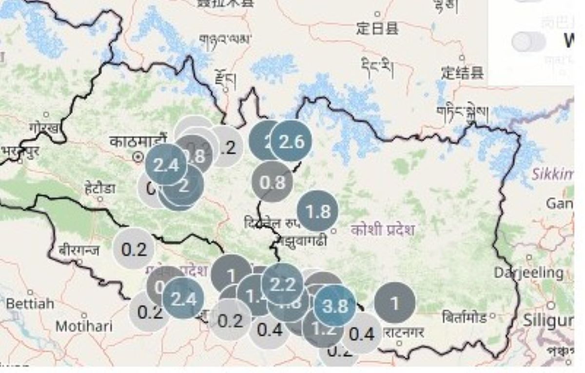 सफा हुँदै मौसम, बिहानदेखी वर्षा कम, सामान्य बदली 