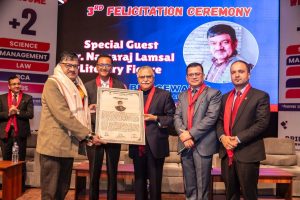 ब्रिजवाटरबाट लम्साल,गिरि र ज्ञवाली अभिनन्दित