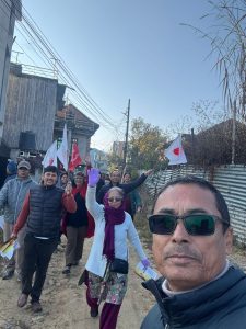 एमाले महाधिवेशनमा निम्ता गर्दे घरदैलो