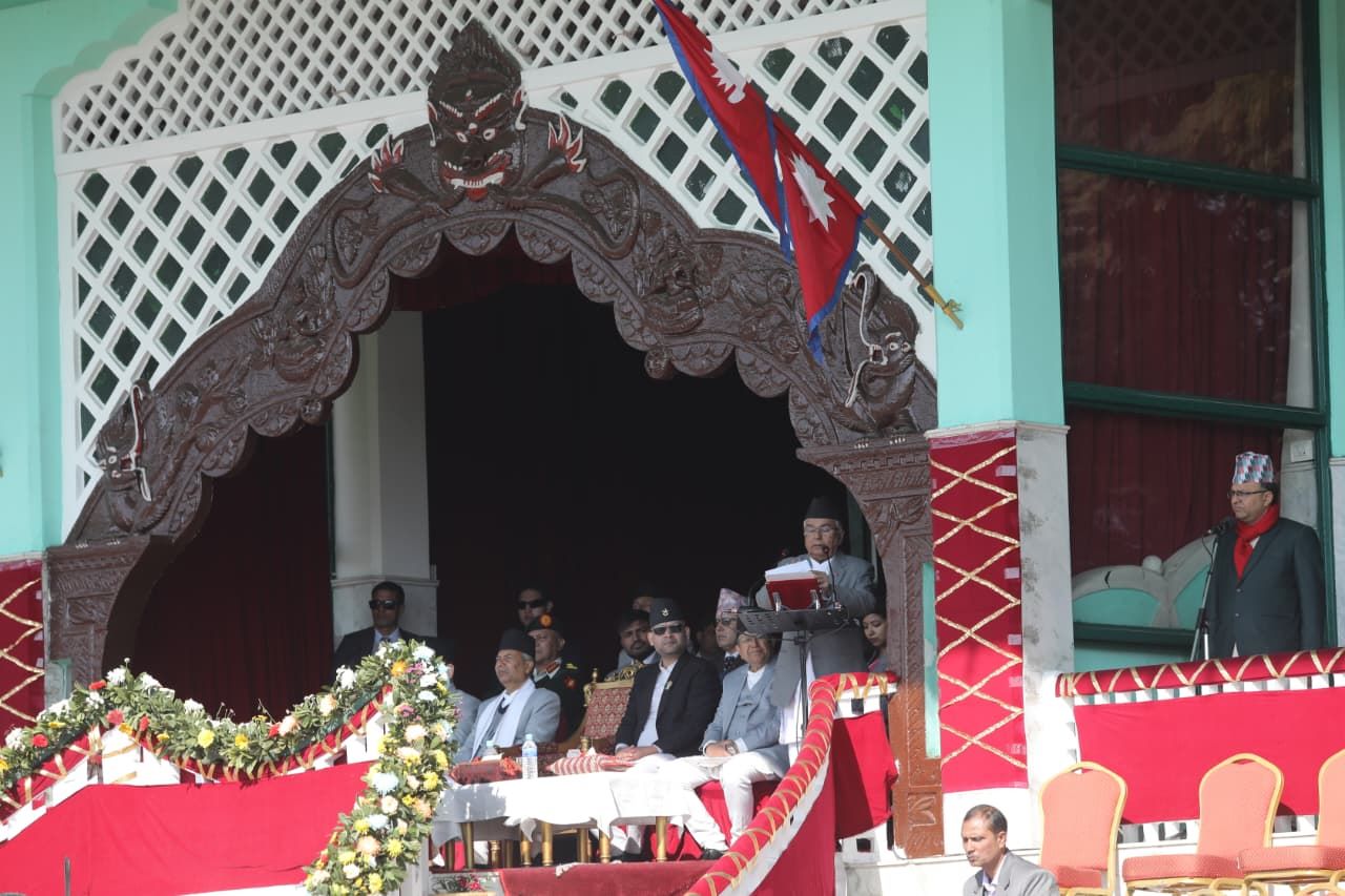 दृढ़ अठोट र उर्जासहित आचरणशील र चरित्रवान नेतृत्वको खाँचो छ : राष्ट्रपति