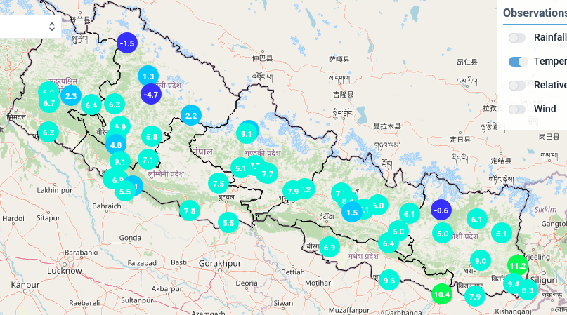 कहाँ कति चिसो ? पश्चिममा धेरै जाडो , काठमाडौं १.५ जुम्ला —५.१