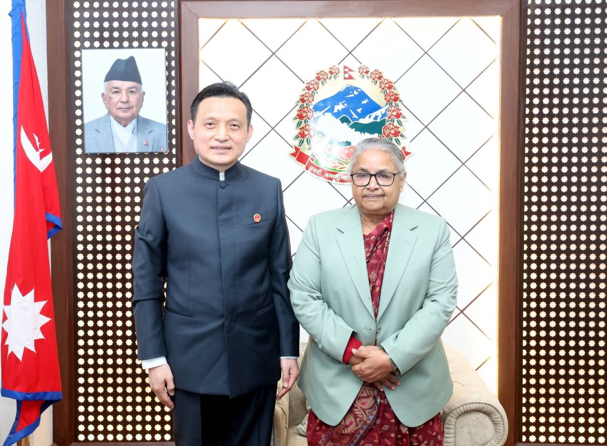 नयाँ चिनिया राजदूतको प्रधानमन्त्री कार्कीसँग भेटवार्ता