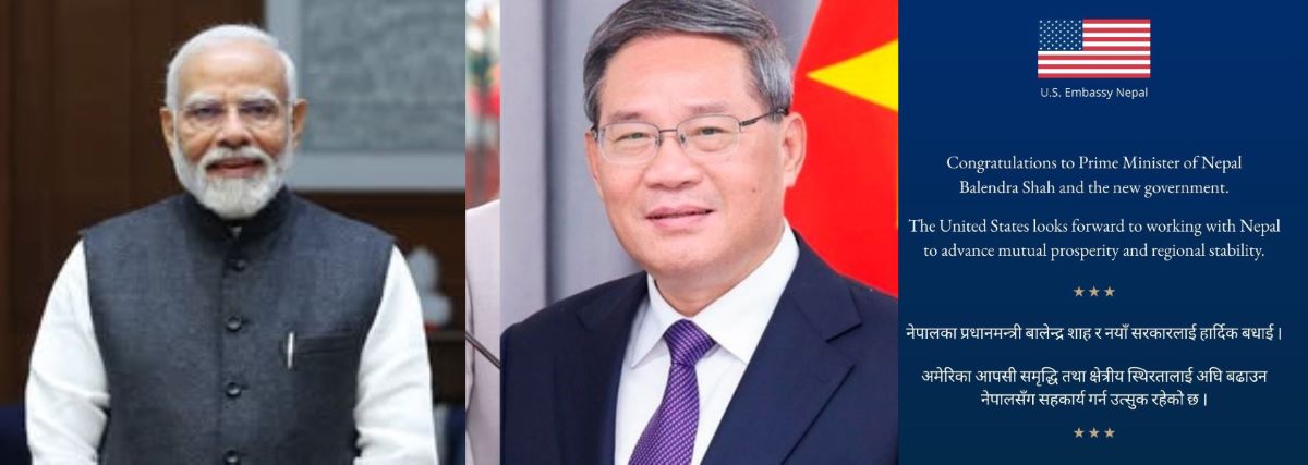 प्रधानमन्त्री बालेनलाई बधाईसँगैका कूटनीतिक भाषा