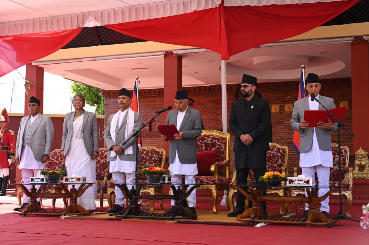 सभामुख डोलप्रसाद अर्यालले राष्ट्रपतिबाट सपथ लिए